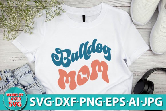 Bulldog Mom RETRO SVG Design: Graphics and Crafts Review
