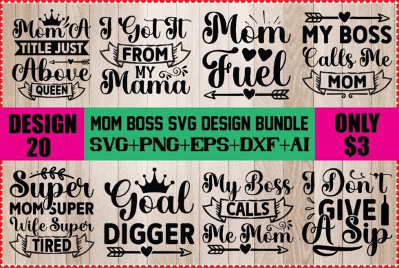 Mom Boss SVG Design Bundle Review