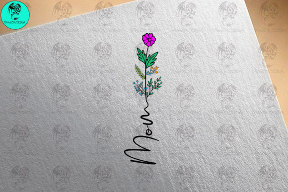 Mom Flower Svg Graphics for Crafts and Branding