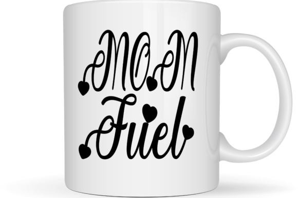 Mom Fuel SVG Printable Typography Design for Graphics and Crafts