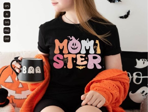 Momster Halloween SVG, Mom Life SVG Graphics and Crafts