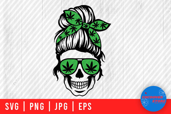 Weed Mom Skull Svg Graphics and Crafts Review